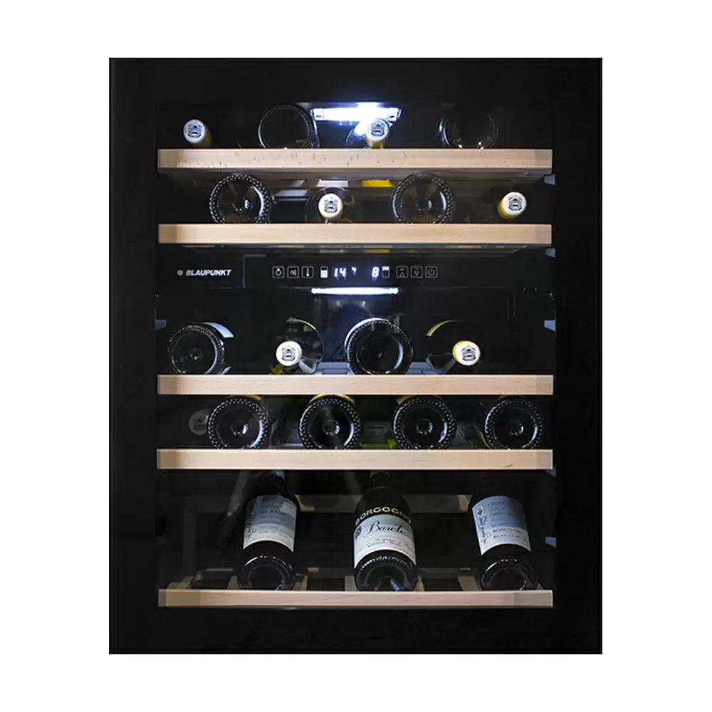 Hettich 5WK 820FF0 Undercounter Touch Control Built-in Wine Cooler (53 Bottle Capacity) - Black