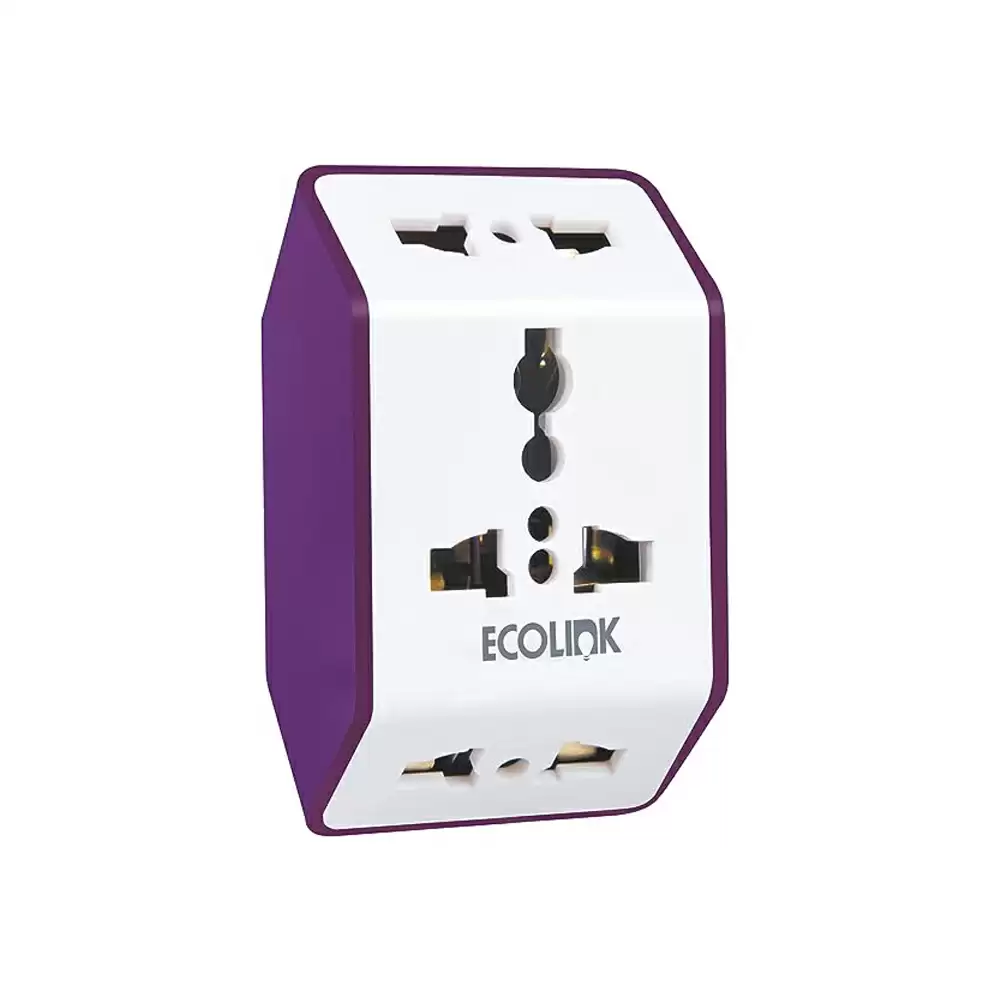 Ecolink 6 Amp Multiplug Socket, White - 913715174001