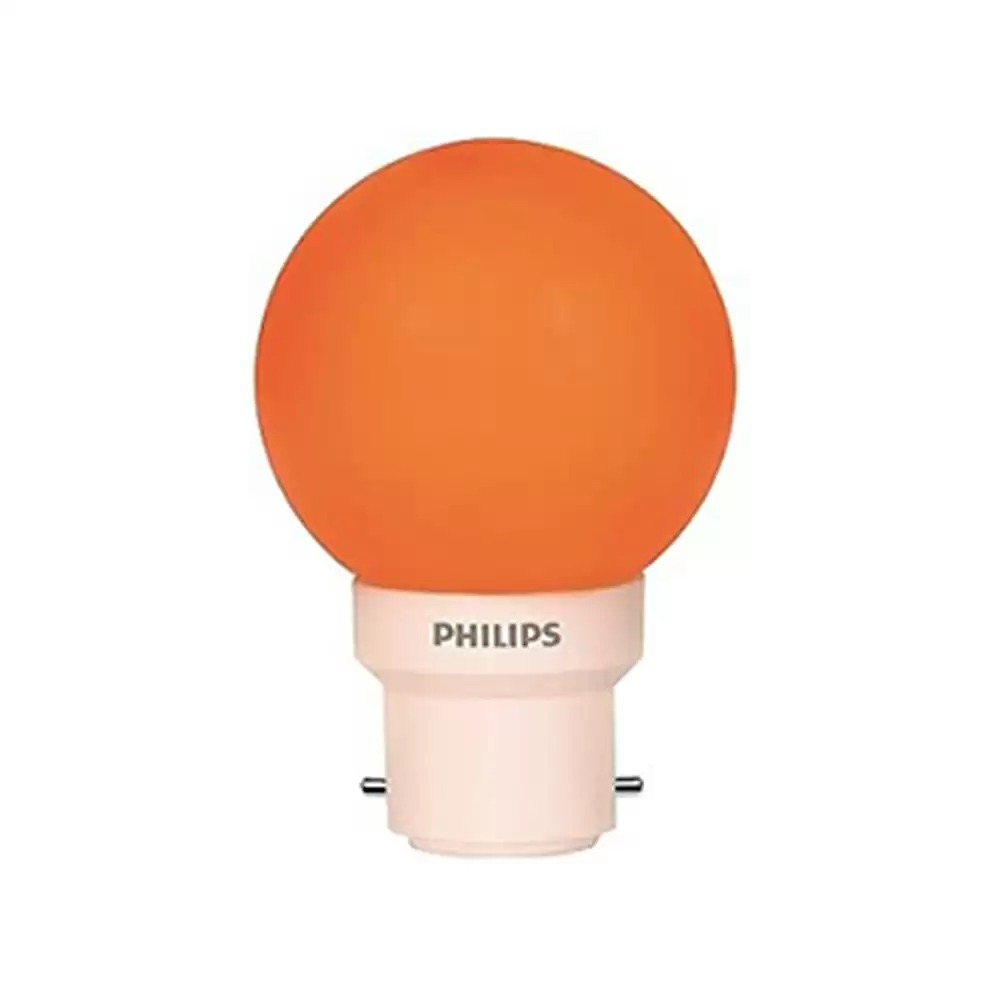 (Pack of 4) Philips Deco Mini 0.5 Watt B22 Base LED Bulb, Orange - 929000253513