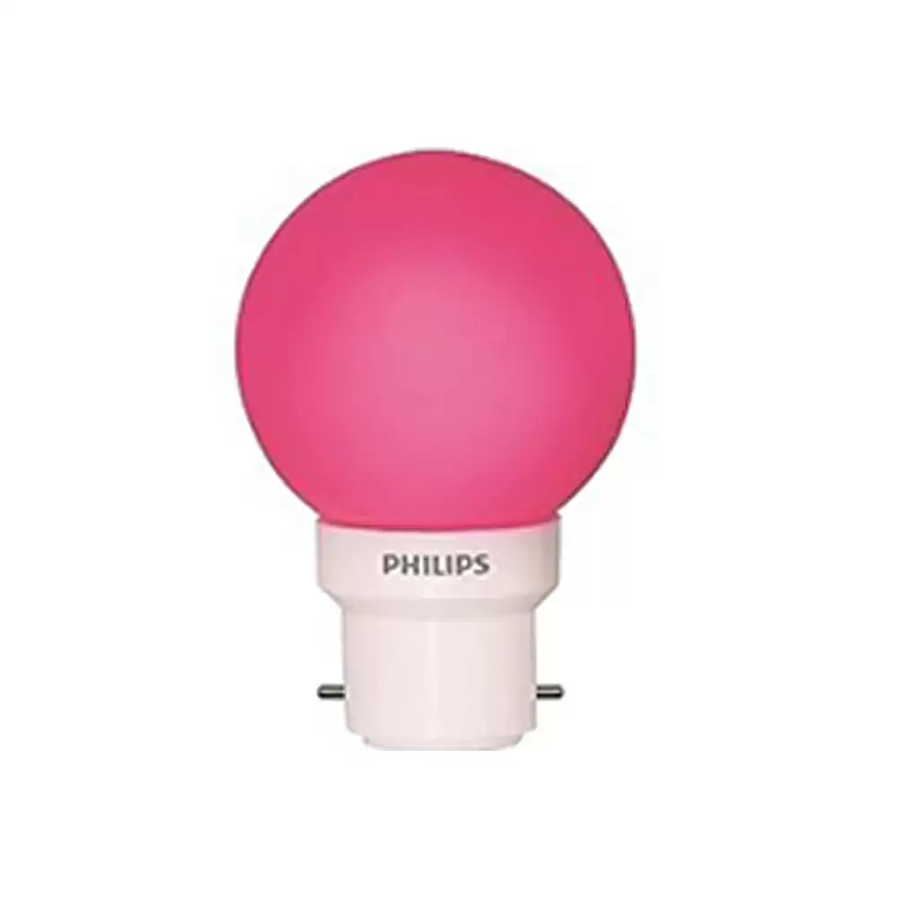 Philips Deco Mini 0.5 Watt B22 Base LED Bulb, Pink - 929000253653