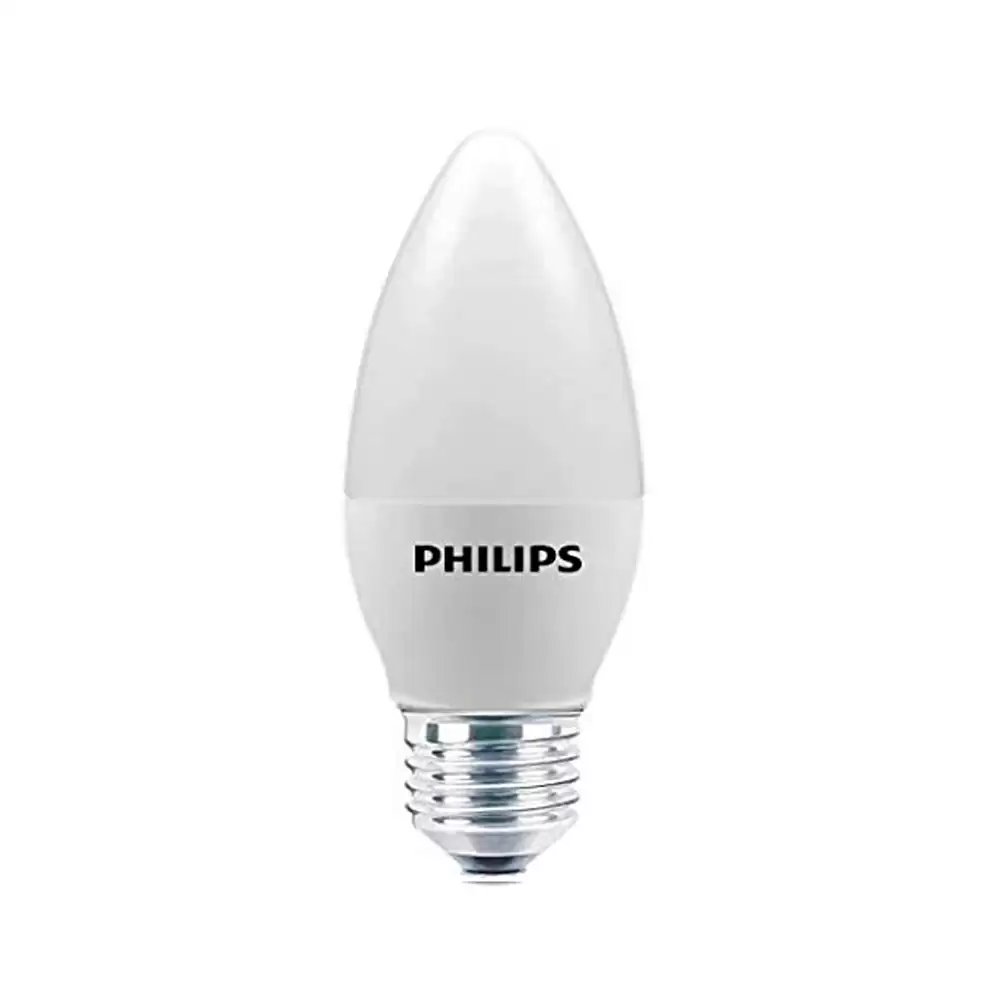 Philips Candle Frosted E27 Base 4 Watt LED Bulb, Cool White - 929002420313