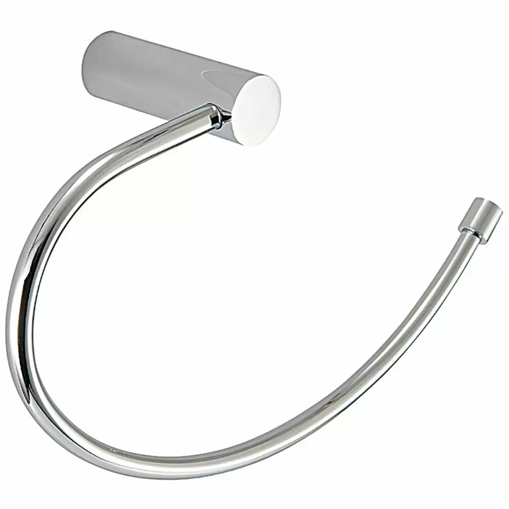 Hafele 980.62.102 Round Series Towel Ring- Chrome Finish