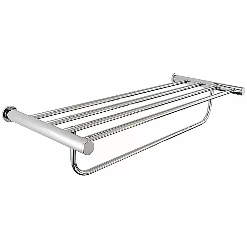 Hafele 980.62.122 Round Series Towel Rack- Chrome Finish