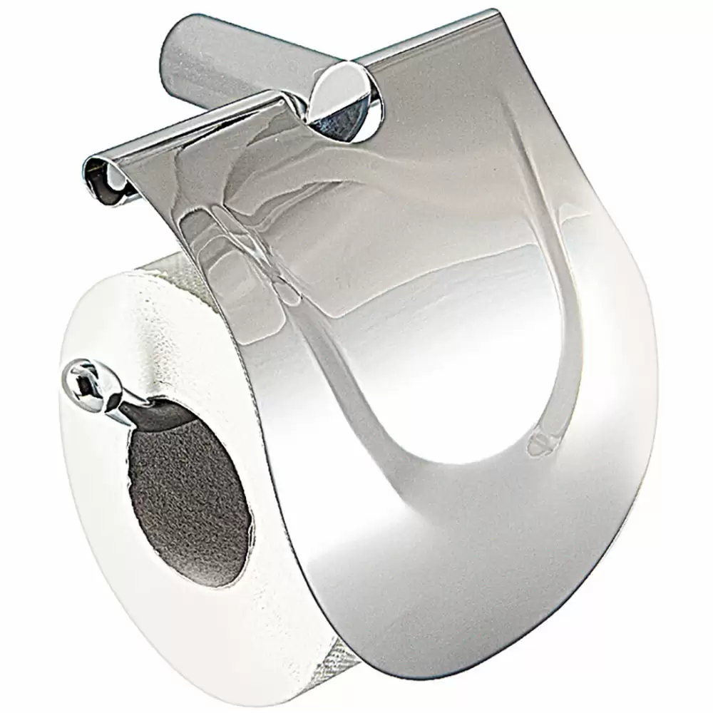 Hafele 980.62.302 Round Series Toilet Paper Holder With Cover- Chrome Finish