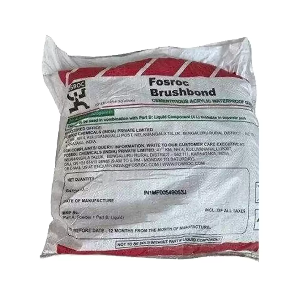 Fosroc 27.28 Kg Brushbond Floor Waterproofing Chemical- Grey