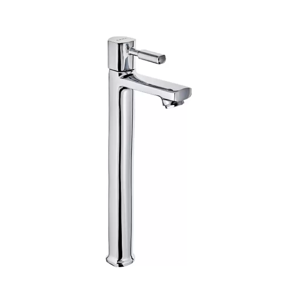 Cera Gayle Brass Pillar Cock Tap With 310 mm Long Extended Body & Aerator - Chrome Finish