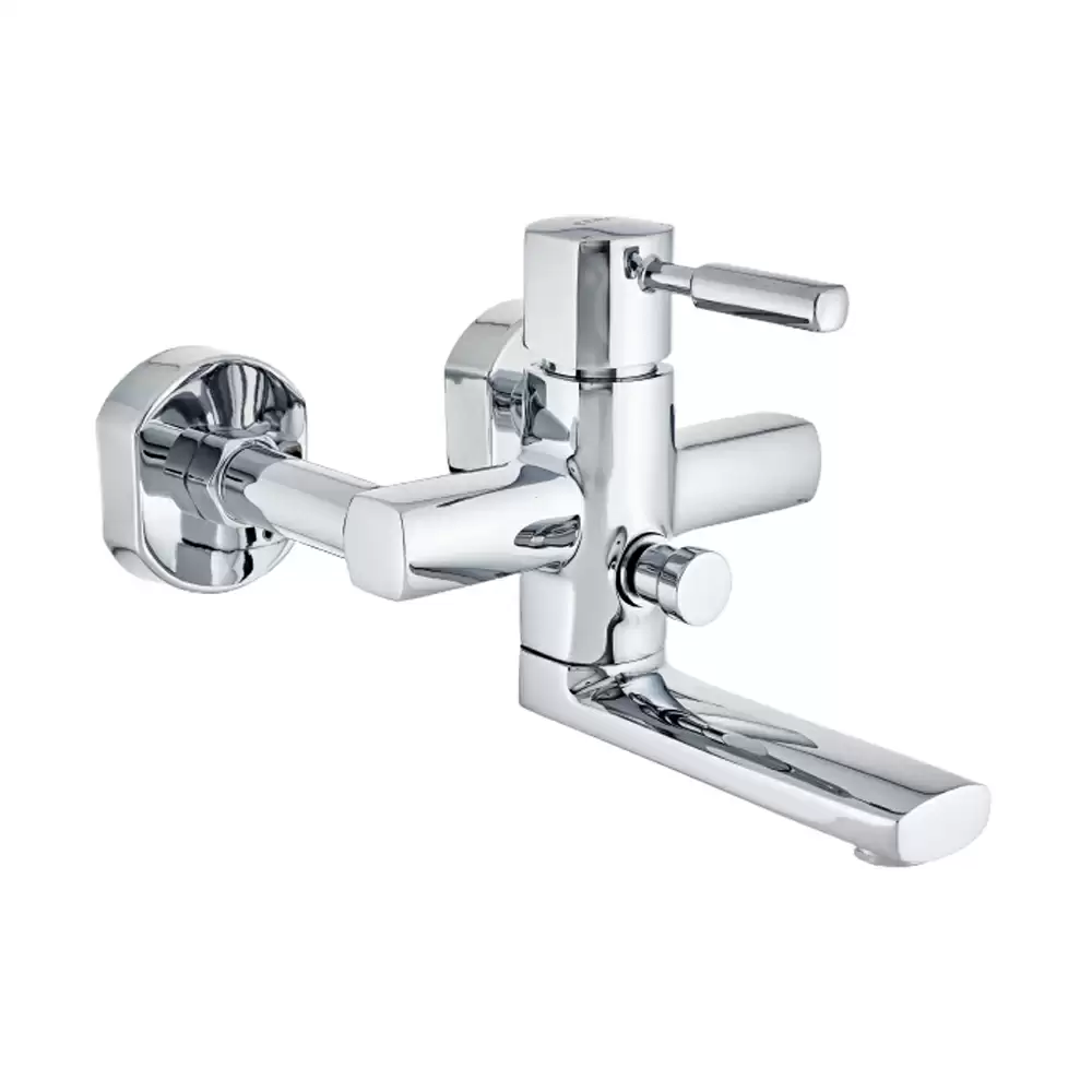 Cera Gayle Brass Single Lever Wall Mixer With Provision For Telephonic Shower Arrangement - Chrome Finish