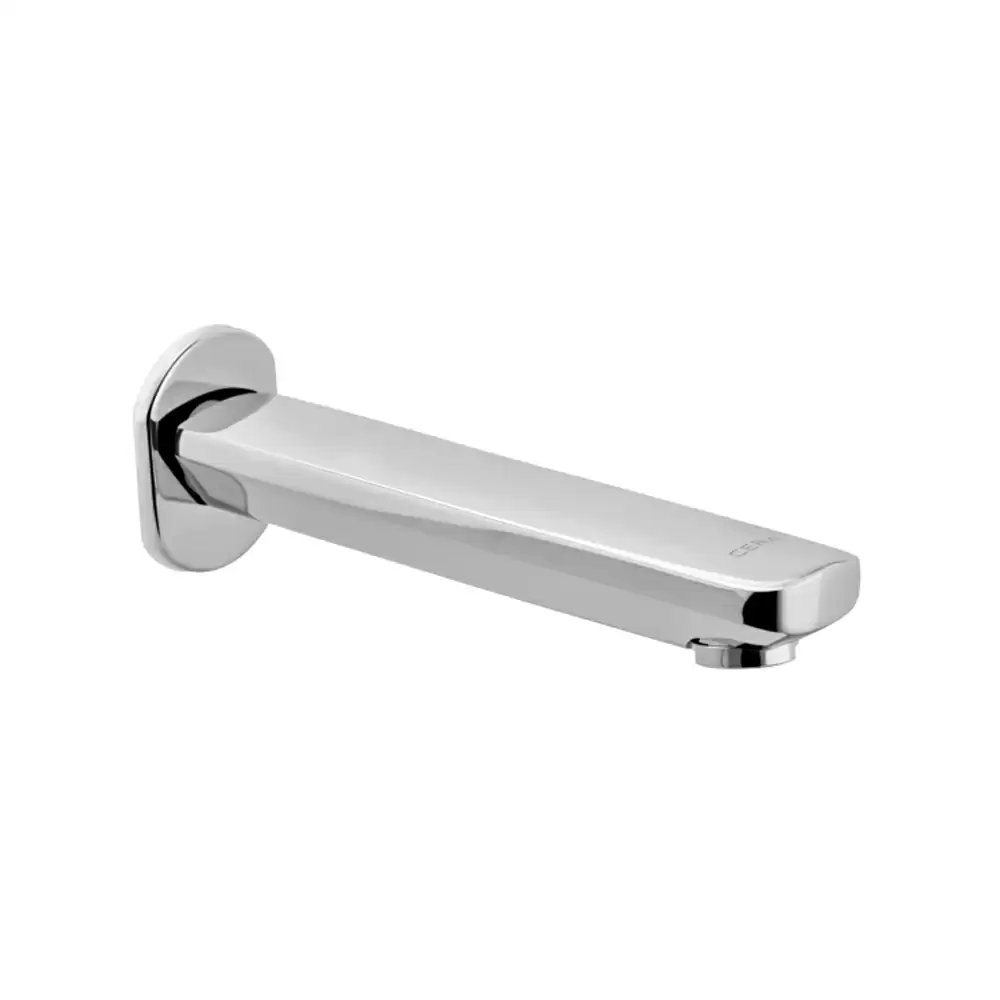 Cera Gayle Brass Bath Tub Spout With Wall Flange - Chrome Finish