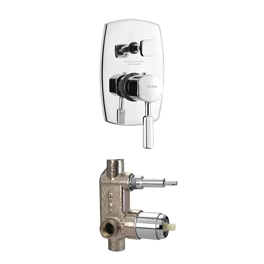 Cera Gayle Brass Single Lever Concealed Diverter - Chrome Finish