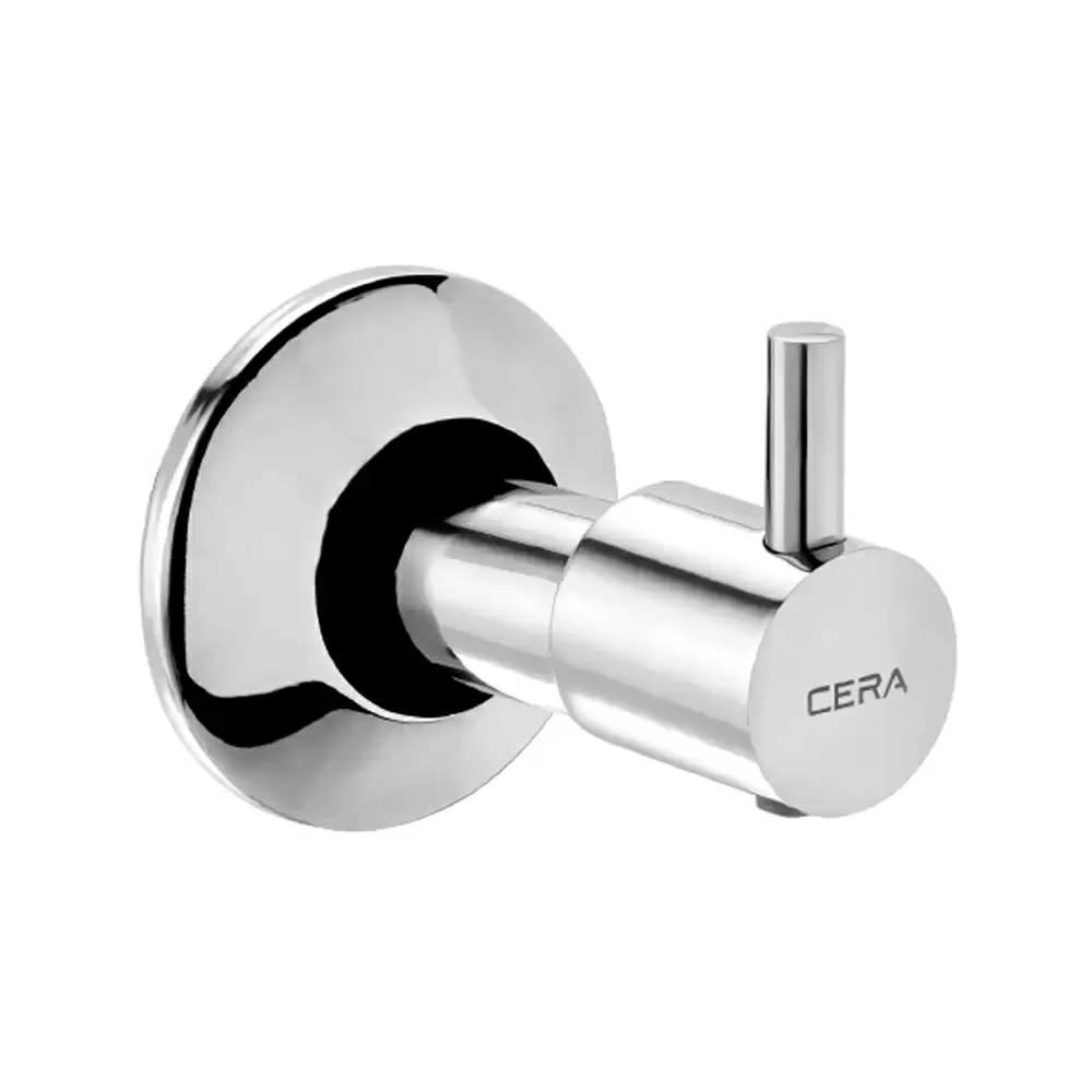 Cera Garnet Brass Concealed Stop Cock 20 mm With Adjustable Wall Flange - Chrome Finish