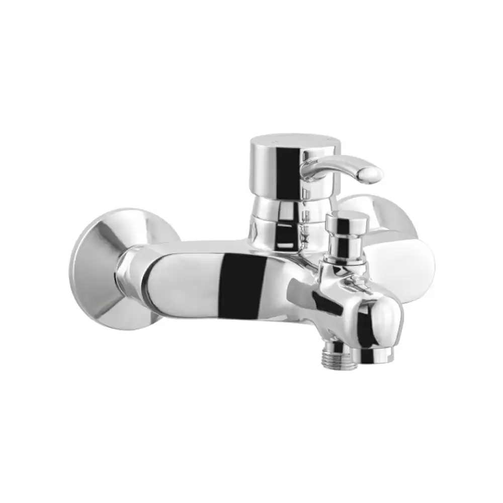 Cera Crayon Brass Single Lever Wall Mixer With Provision For Telephonic Hand Shower - Chrome Finish