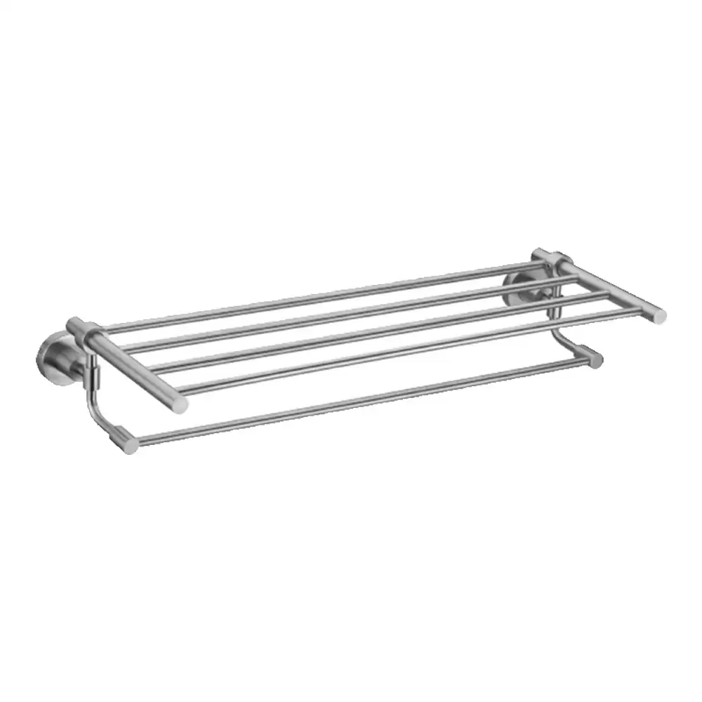 Cera Vermont Aluminium Towel Rack - 600 mm (Silver)