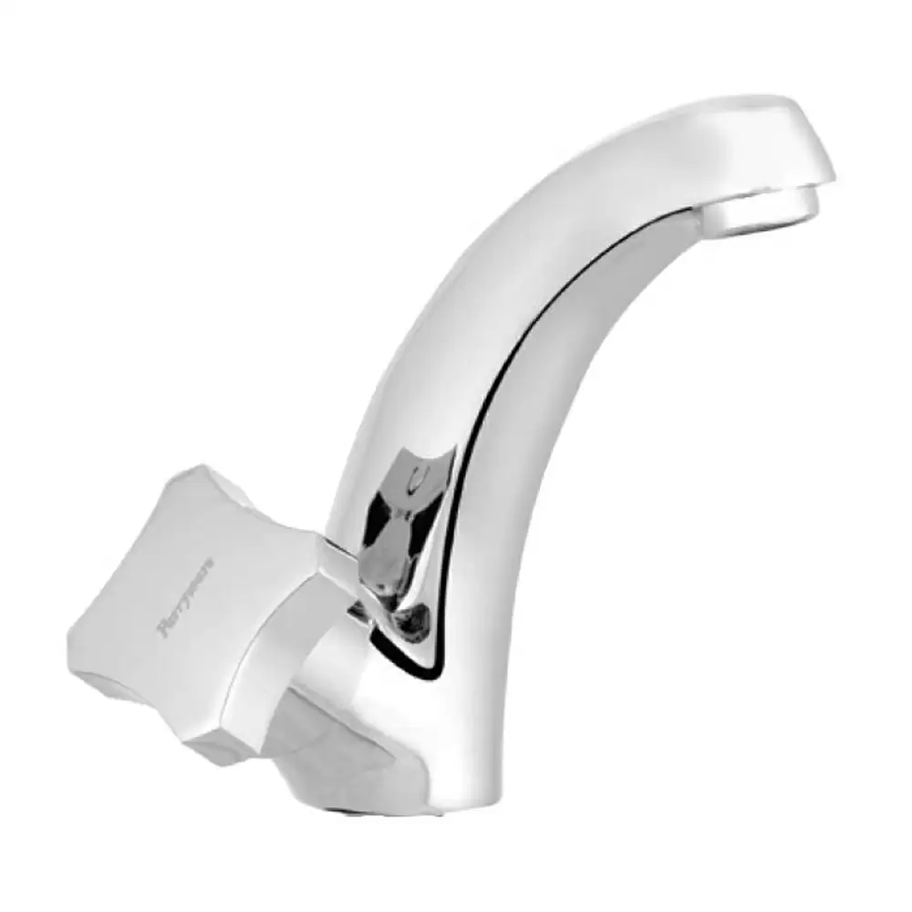 Parryware G0268A1 Jade Swan Neck Pillar Wash Basin Tap- Chrome Finish