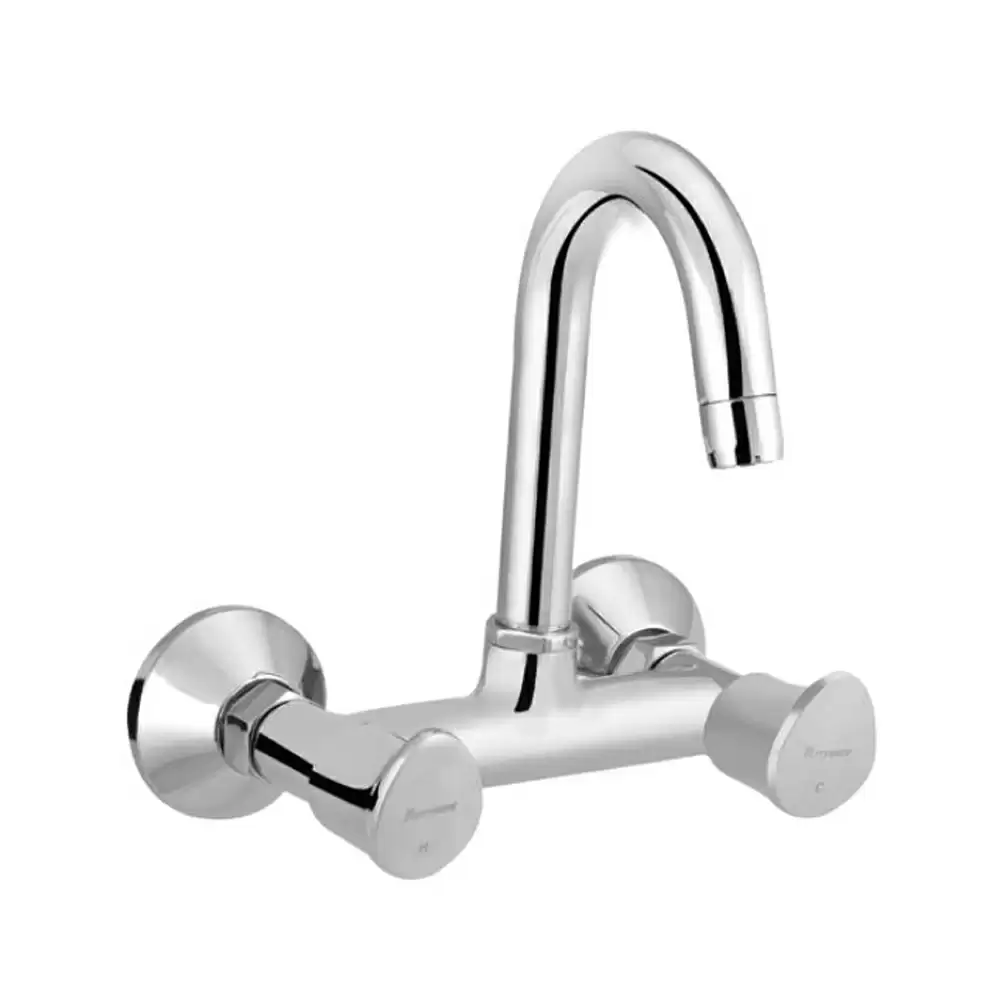 Parryware G4735A1 Droplet Brass Wall Mounted Kitchen Sink Mixer- Chrome Finish