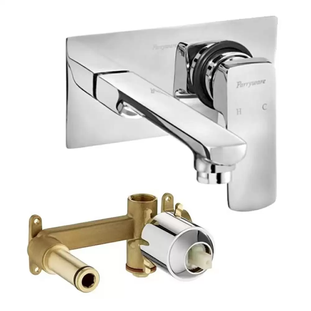 Parryware Quattro Wall Mounted Basin Mixer With Concealed Body- Chrome Finish