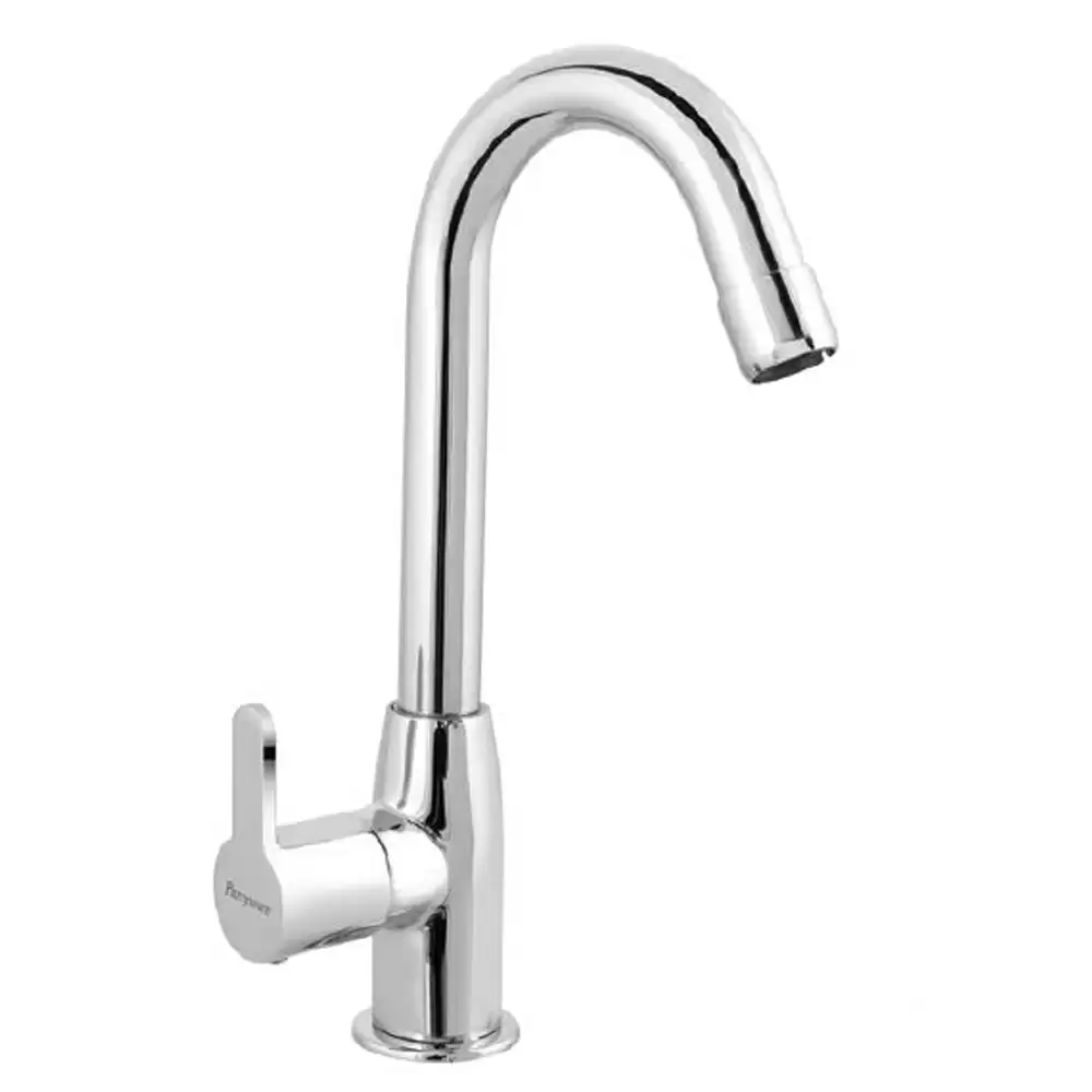 Parryware T4668A1 Claret Swan Neck Pillar Cock Kitchen Sink Tap- Chrome Finish