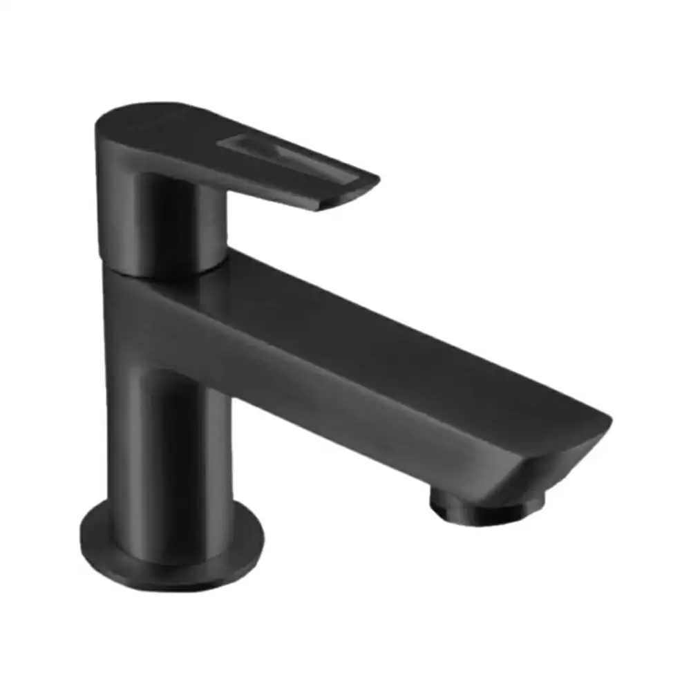 Parryware T4902A5 Nightlife Series Table Mounted Top Lever Basin Tap- Shiny Black Finish