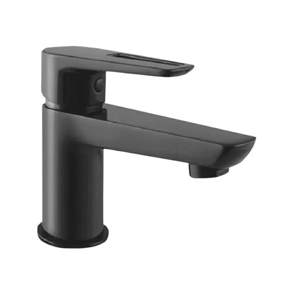 Parryware T4914A5 Nightlife Series Table Mounted Top Lever Basin Mixer- Shiny Black Finish