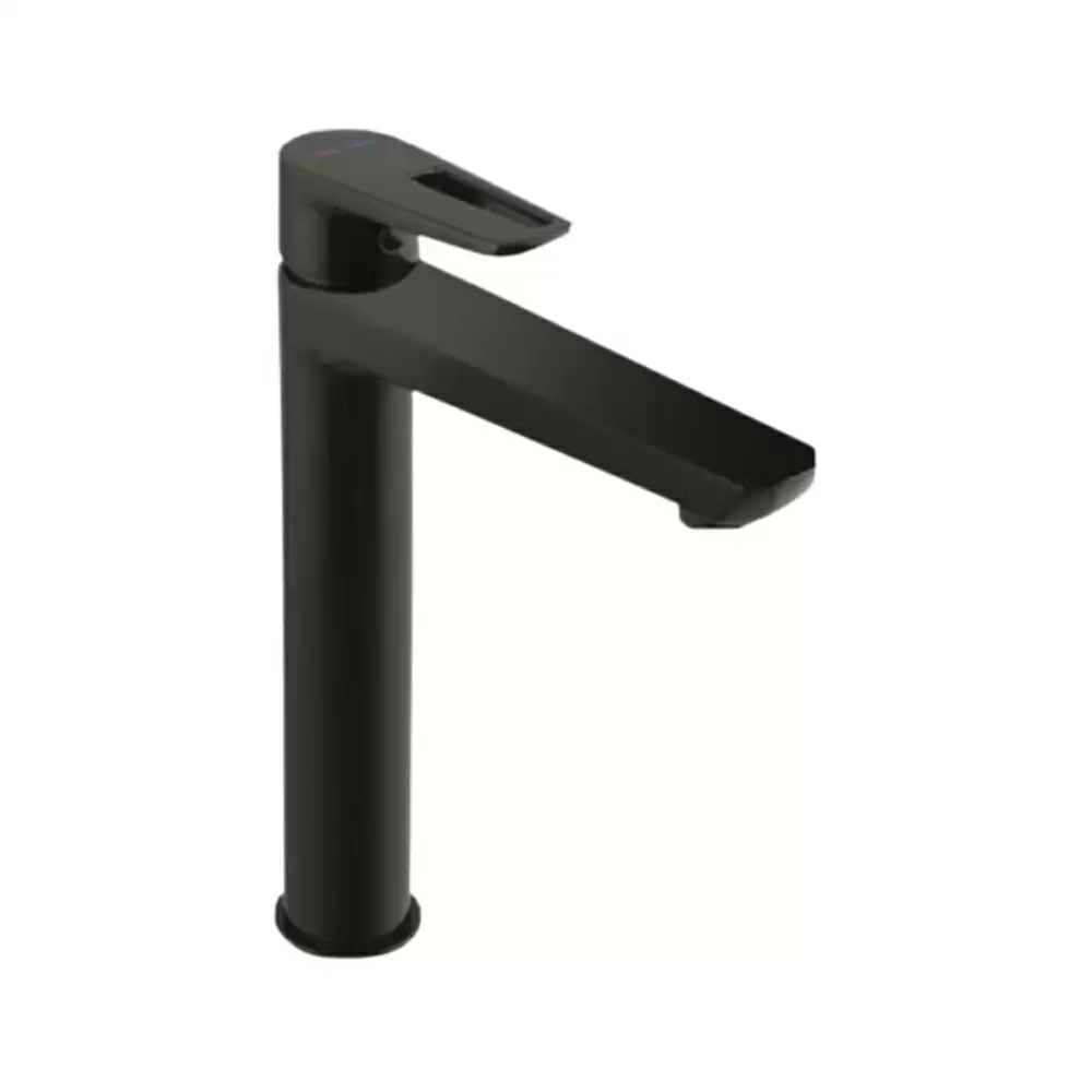 Parryware T4946A5 Nightlife Series Table Mounted Top Lever Tall Basin Mixer- Shiny Black Finish