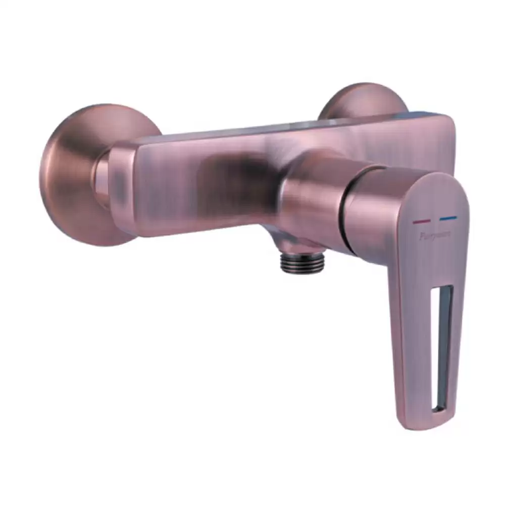 Parryware T4958A6 Nightlife Series Wall Mounted 1 Way Wall Mixer- Red Copper Finish