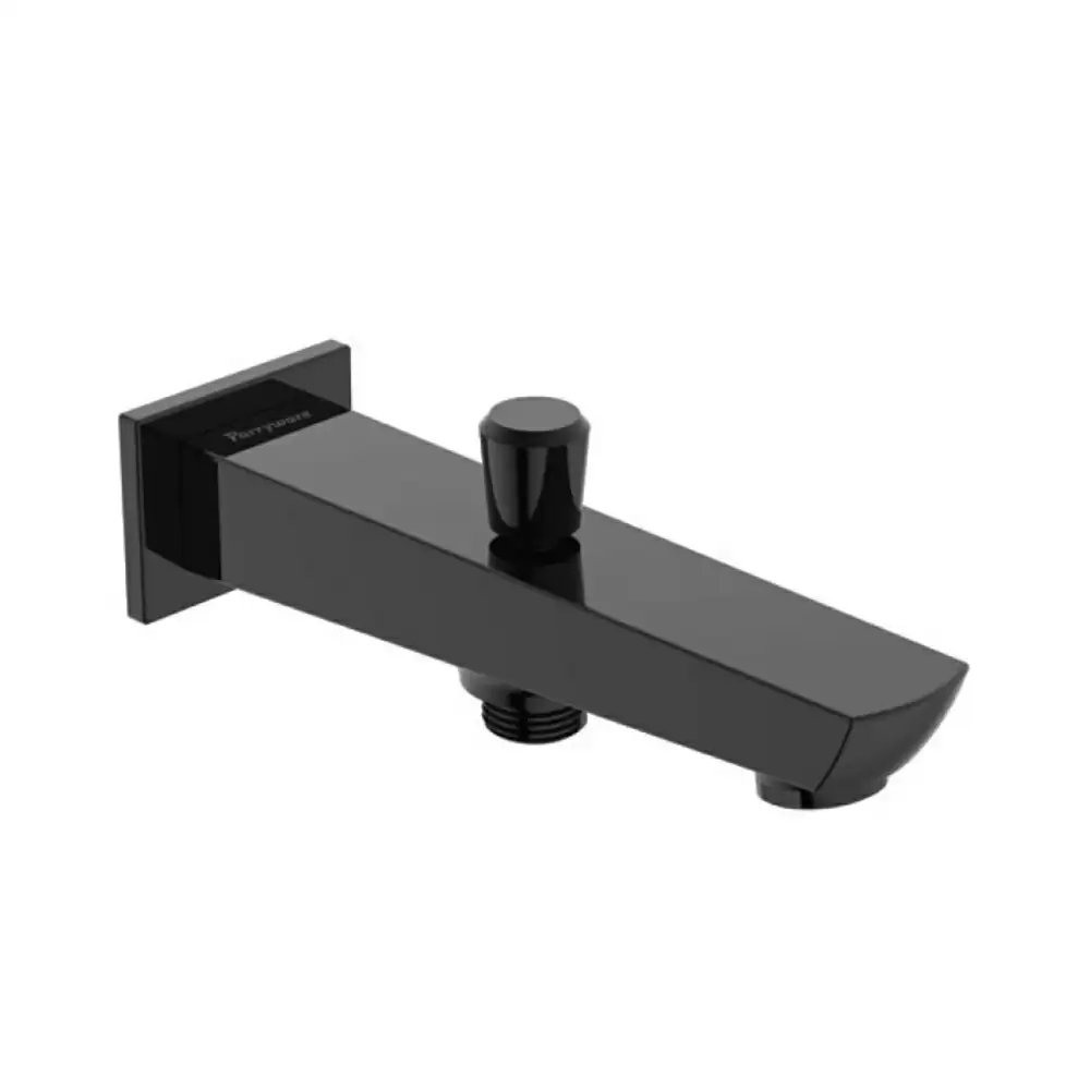 Parryware T9428A5 Nightlife Series Wall Mounted Spout With Diverter- Shiny Black Finish