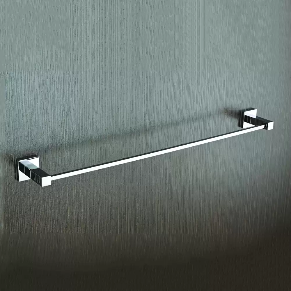 AceLine Aqua Square Brass Towel Rod - Chrome Plating