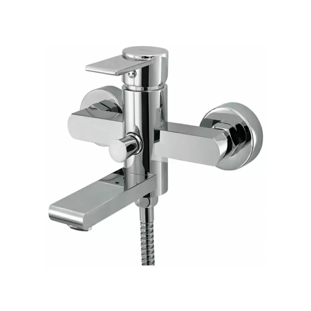 Aquini Adele Single Lever Wall Mixer With Provision For Hand Shower - Chrome Finish