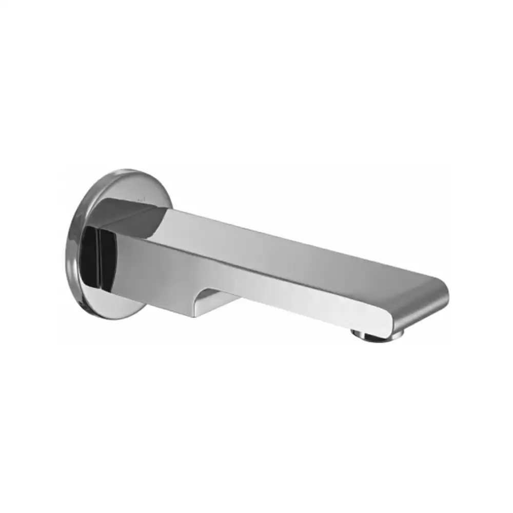 Aquini Adele Wall Spout With Wall Flange - Chrome Finish