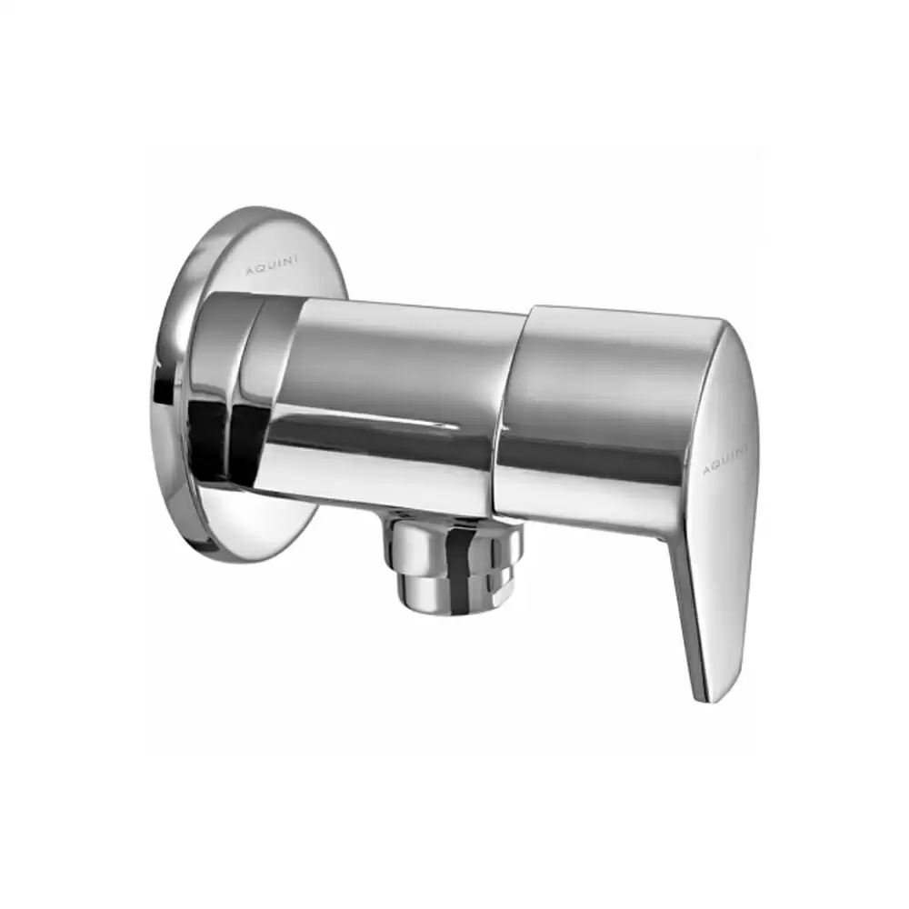 Aquini Amore Bib Cock with Wall Flange - Chrome Finish