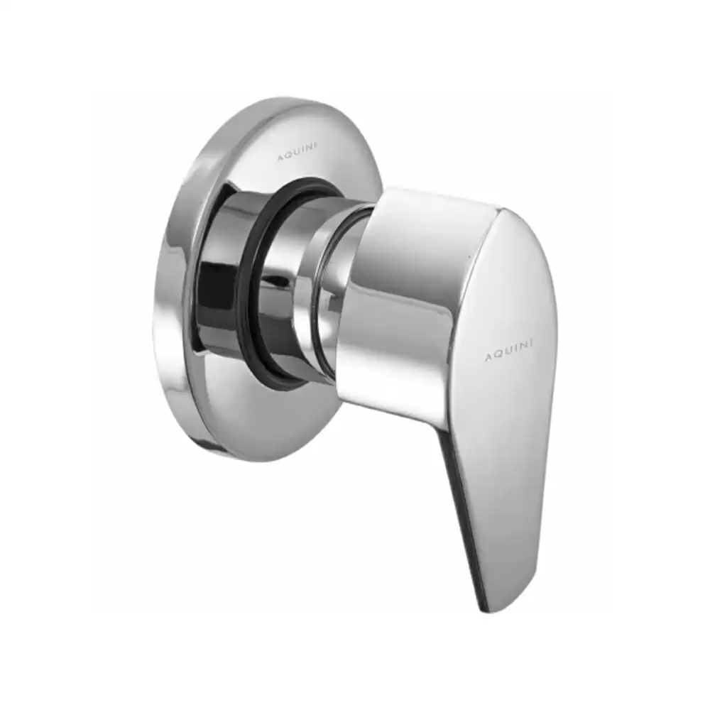 Aquini Amore 15 mm Concealed Stop Cock with Sliding Adjustable Wall Flange - Chrome Finish