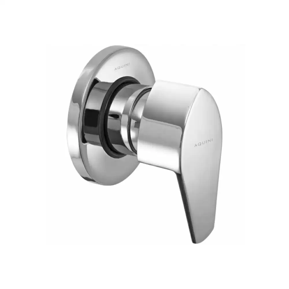 Aquini Amore 20 mm Concealed Stop Cock with Sliding Adjustable Wall Flange - Chrome Finish