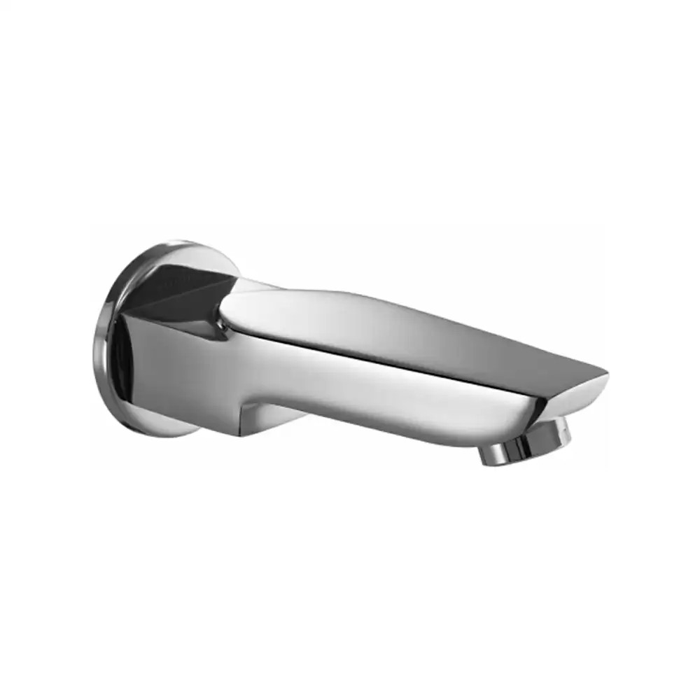 Aquini Amore Wall Spout with Wall Flange - Chrome Finish