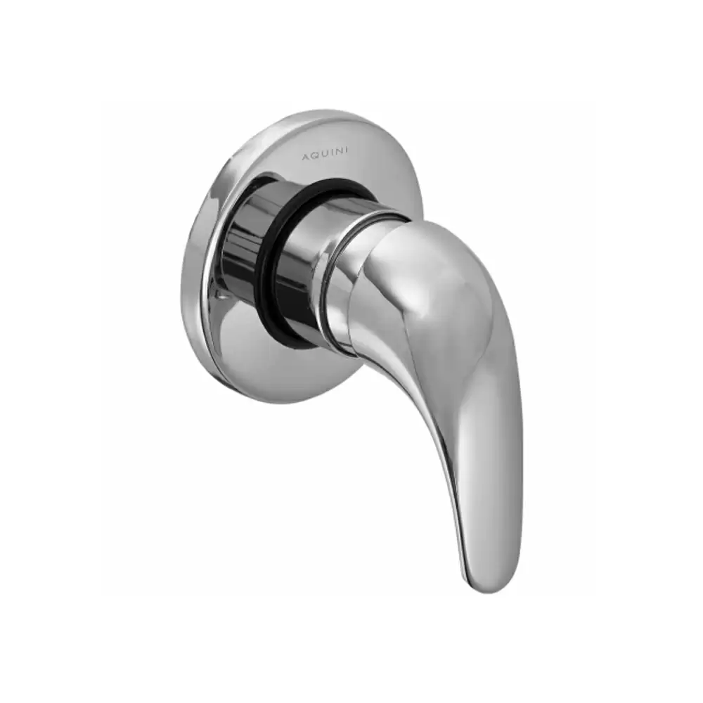 Aquini Ardis Concealed Stop Cock with Sliding Adjustable 15 mm Wall Flange - Chrome Finish