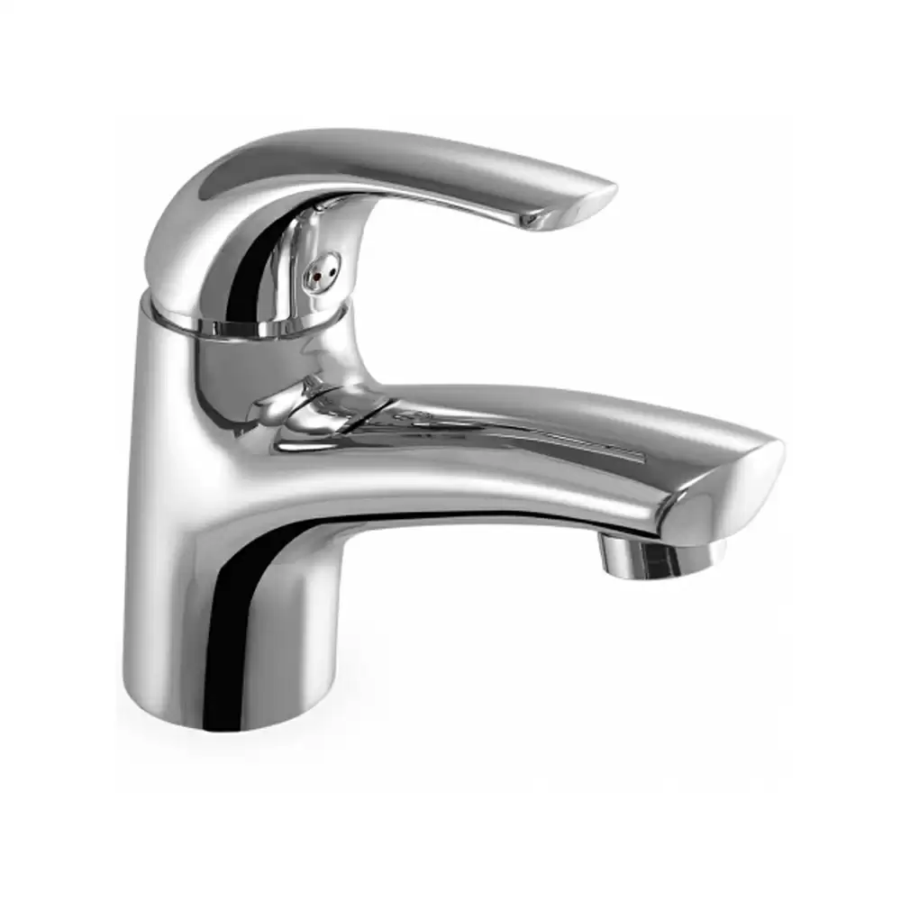 Aquini Ardis Single Lever Basin Mixer with 450 mm Long Flexible Connectors - Chrome Finish