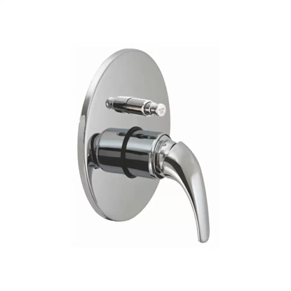 Aquini Ardis 20 mm Exposed Set for High Flow Single Lever Concealed Divertor - Chrome Finish