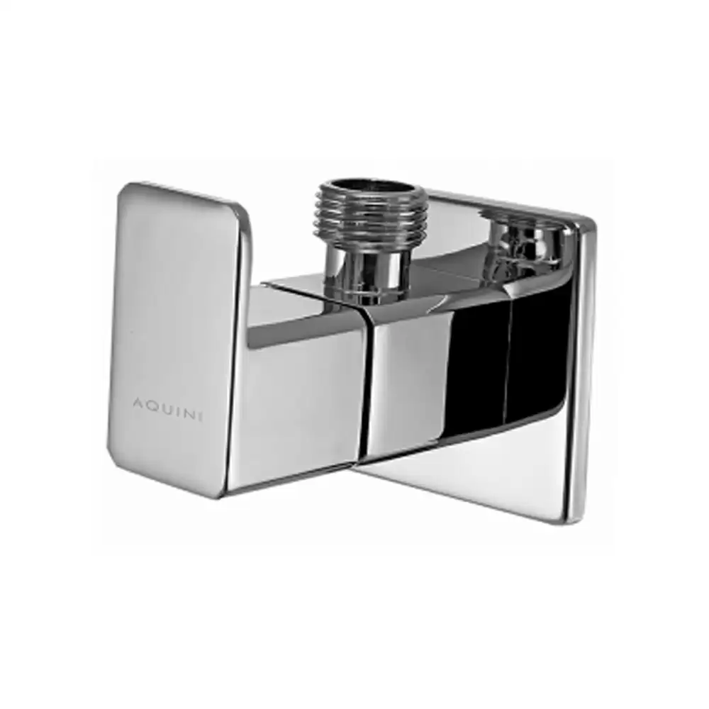 Aquini Arrigo Angle Cock With Wall Flange - Chrome Finish