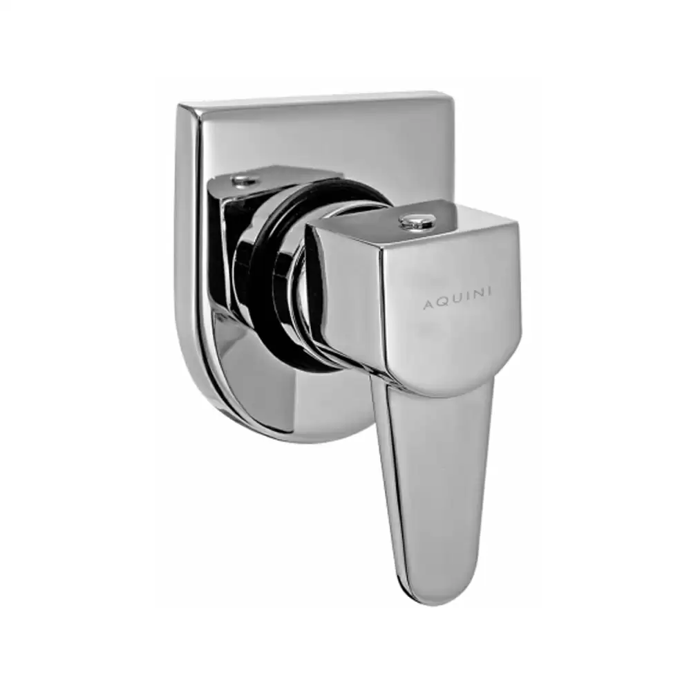 Aquini Avila Concealed Stop Cock With Sliding Adjustable 15 mm Wall Flange - Chrome Finish