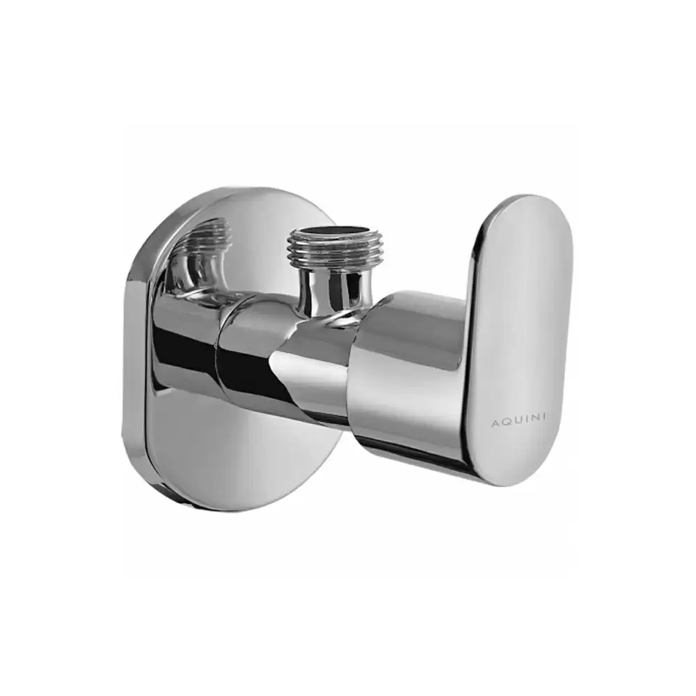 Aquini Azzuro Angle Cock With Wall Flange - Chrome Finish