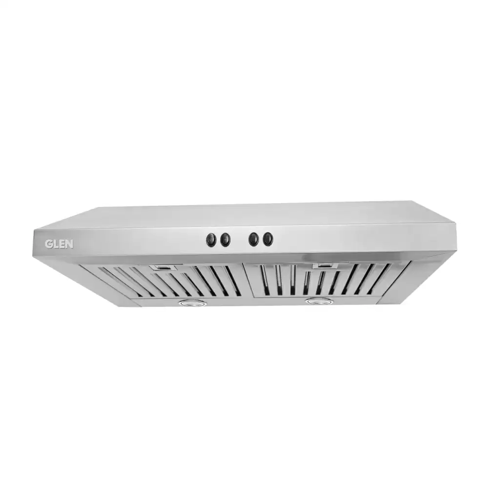 Glen CH 6001 PB 60 cm Baffle Filter Straight Line Wall Mounted Kitchen Chimney, Suction Capacity 1000 m³/hr - Stainless Steel