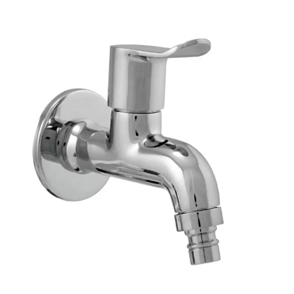 Parryware G2779A1 Alpha Wall Mounted Bib Cock With Nozzle- Chrome Finish