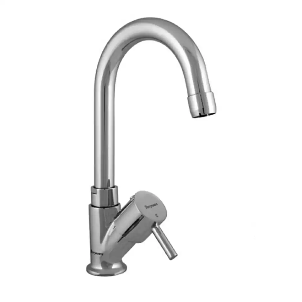 Parryware G3303A1 Agate Pro Deck Mounted Swan Neck Wash Basin Tap- Chrome Finish