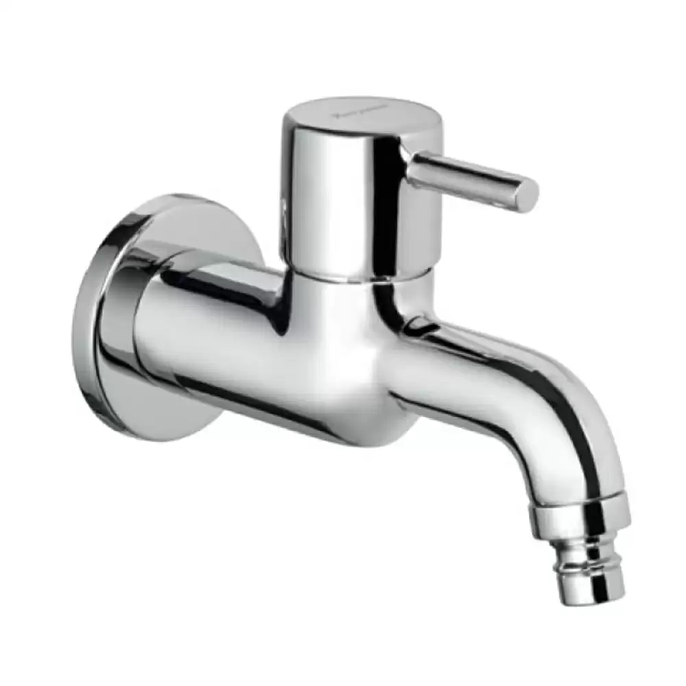 Parryware G3379A1 Agate Pro Wall Mounted Bib Cock With Nozzle- Chrome Finish