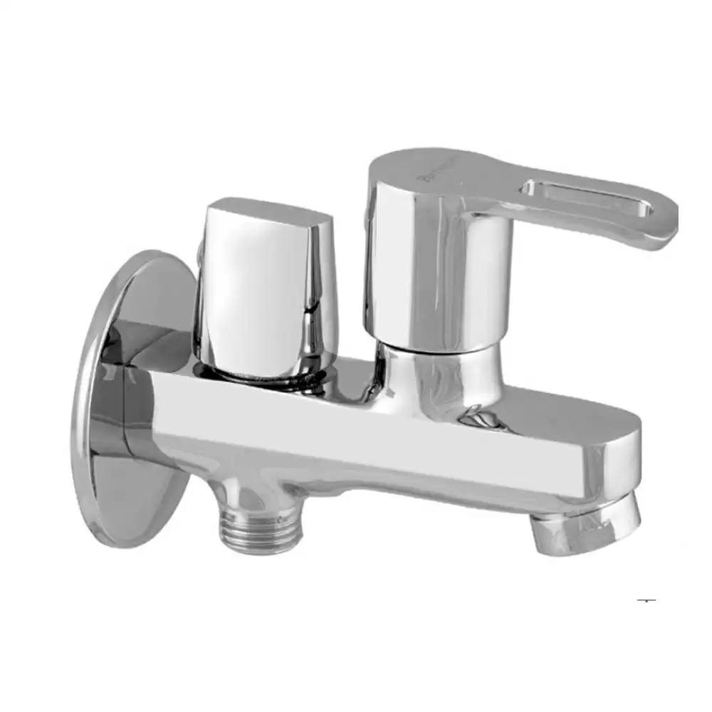 Parryware G3834A1 Pluto Wall Mounted Two Way Bib Cock- Chrome Finish