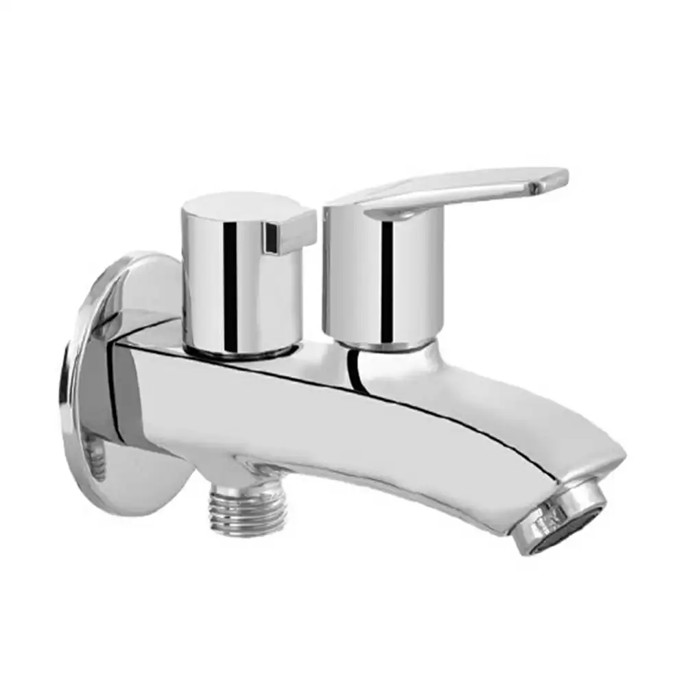 Parryware G4834A1 Edge Wall Mounted Two Way Bib Cock- Chrome Finish