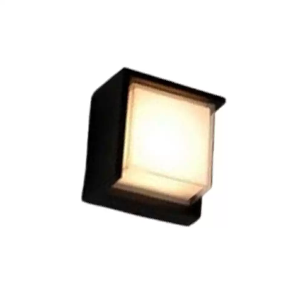 Lumogen 5 Watt Acrylic Waterproof Square LED Wall Lamp - (Warm White)