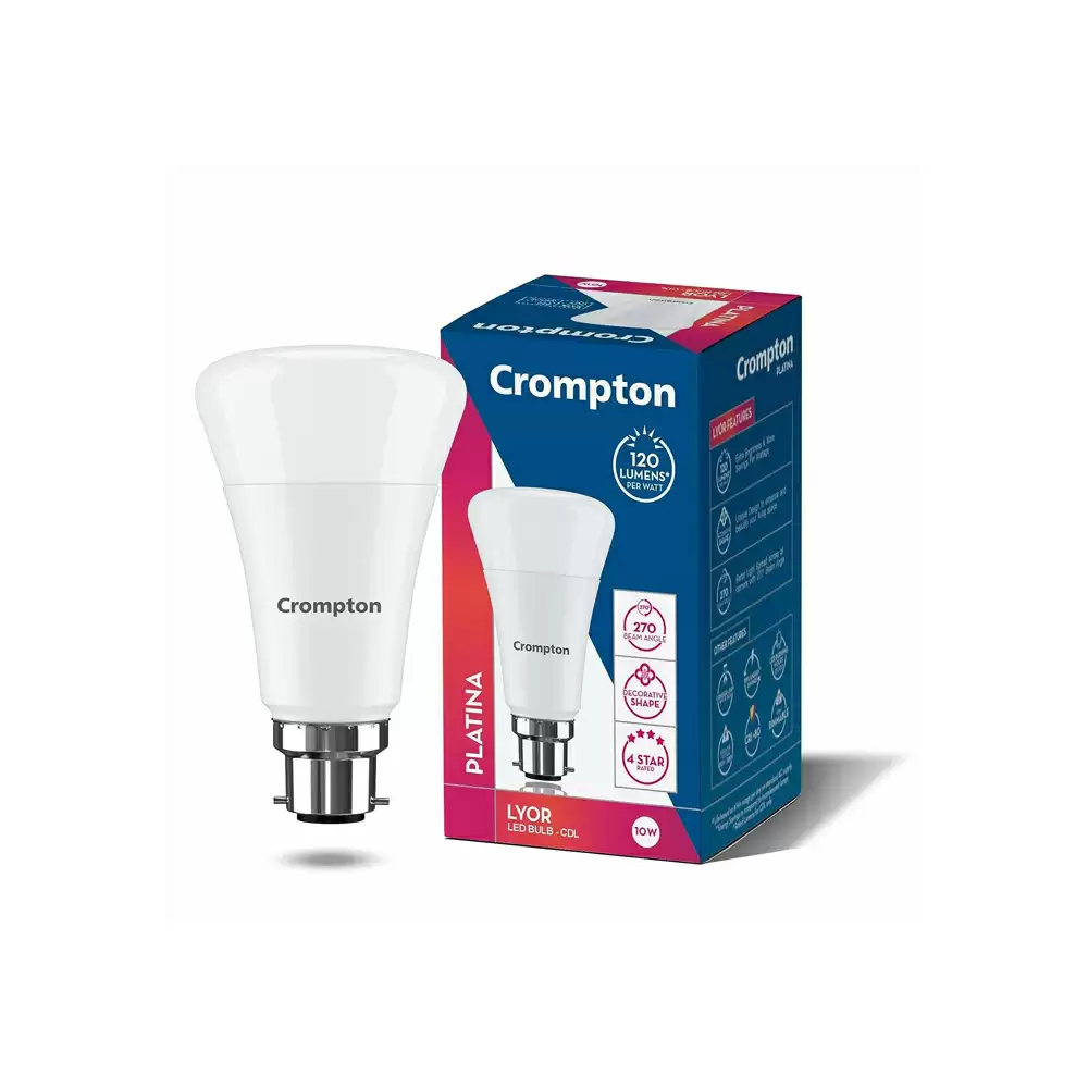 Crompton Platina B22D Base 10 Watt Led Bulb - Cool Daylight