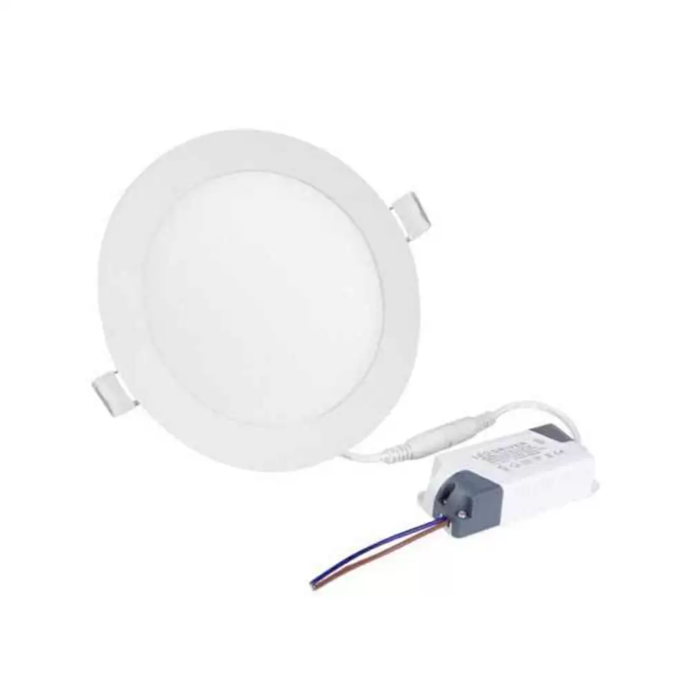 EGK 12W 6500K Round LED Panel Light With Driver, Cool White