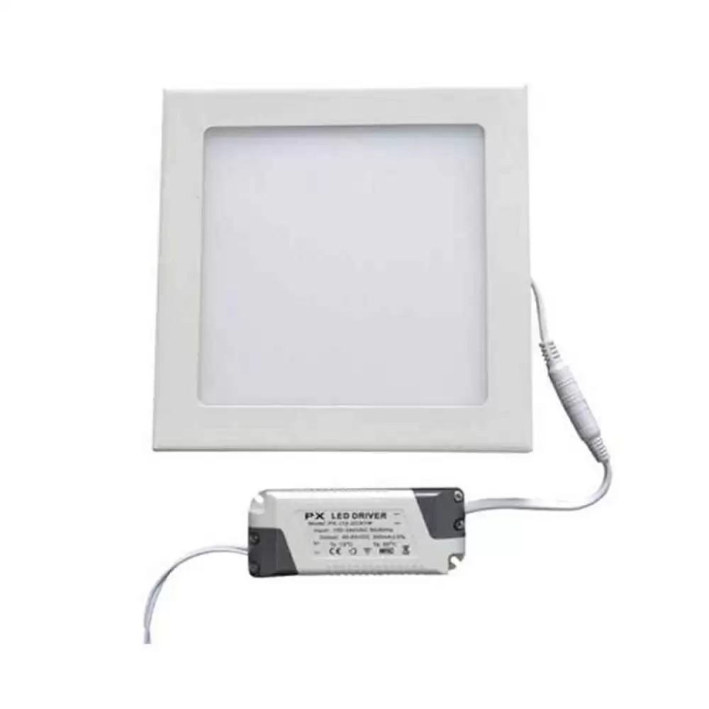 EGK 6W 6500K Square LED Panel Light With Driver, Cool White