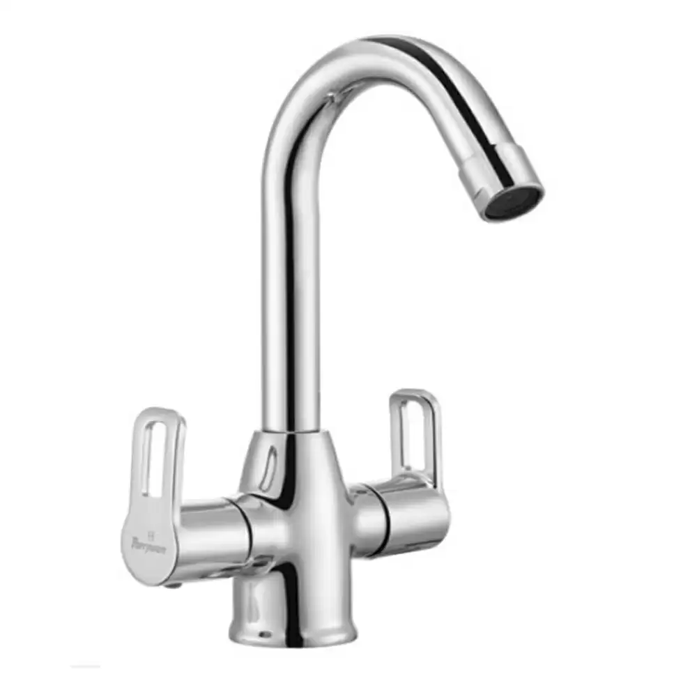 Parryware T0714A1 Pluto Deck Mounted Basin Mixer (Centre Hole)- Chrome Finish