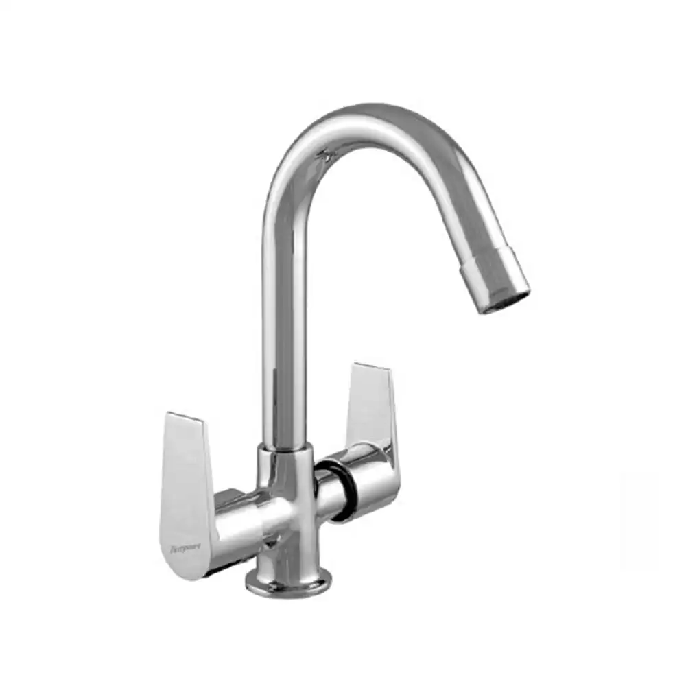 Parryware T1315A1 Praseo Deck Mount Center Hole Basin Mixer- Chrome Finish